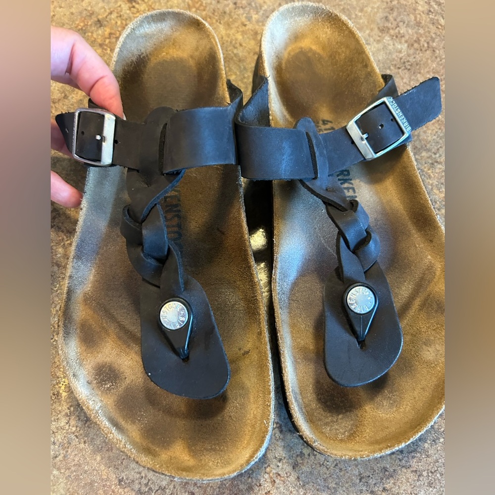 Gizeh Braided Birkenstock Sandals, Size 41